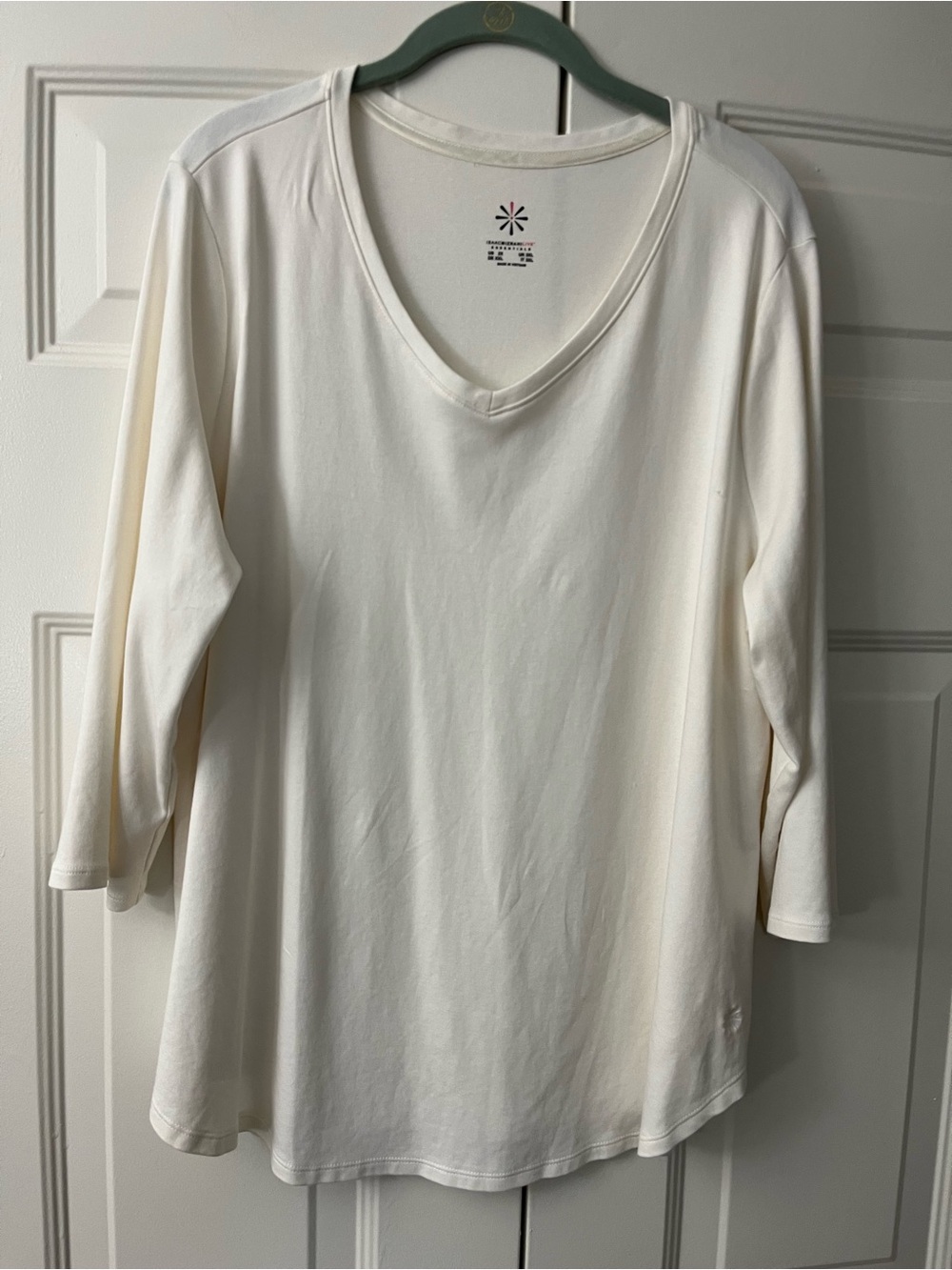 Isaac Mizrahi Essentials Pima Cotton V-Neck